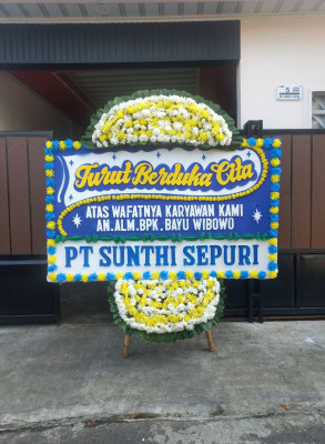 Papan Bunga Duka di Sentajo Raya